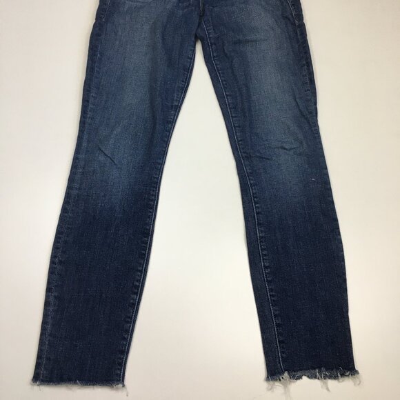 MOTHER Girl Crush Wash The Looker Ankle Fray Hem 5 Pocket Logo Hardware Jeans - Picture 9 of 16